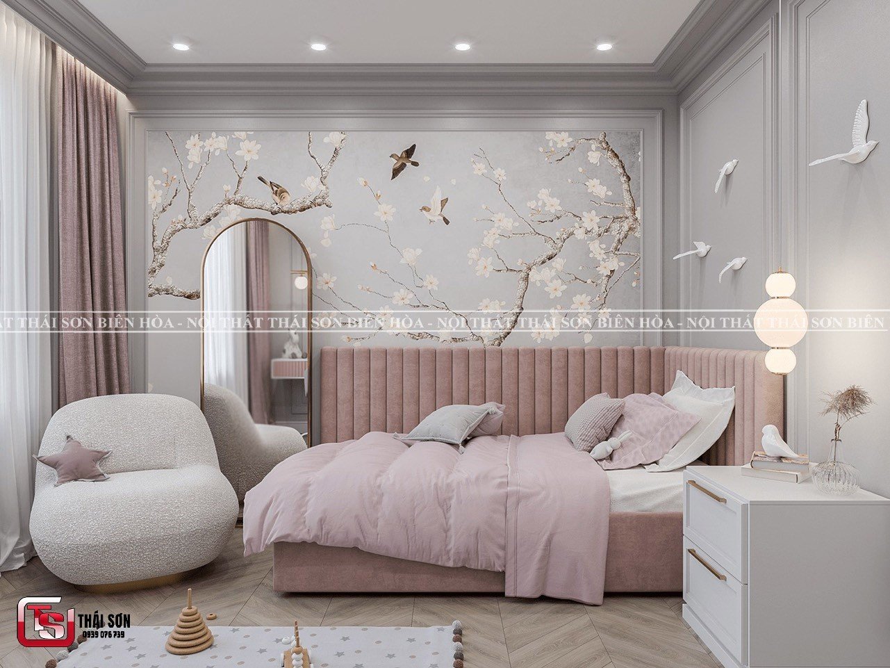 Phòng ngủ thiếu nữ - Phong cách Tân cổ điển